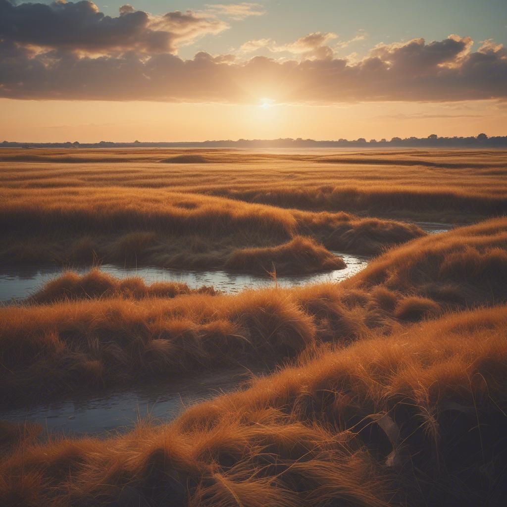 Golden sunset over peaceful landscape - representing hope and resilience